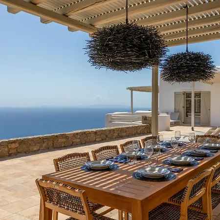 Renovated Luxury Oceanview With Pool In Mykonos