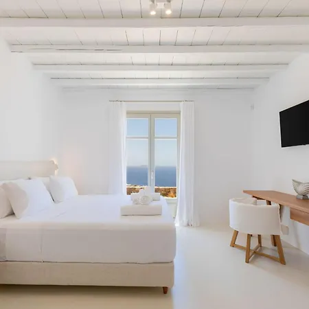 Renovated Luxury Oceanview With Pool In Mykonos Вилла