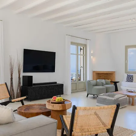 Renovated Luxury Oceanview With Pool In Mykonos Fanári