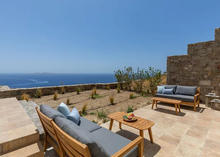 Renovated Luxury Oceanview With Pool In Mykonos Villa