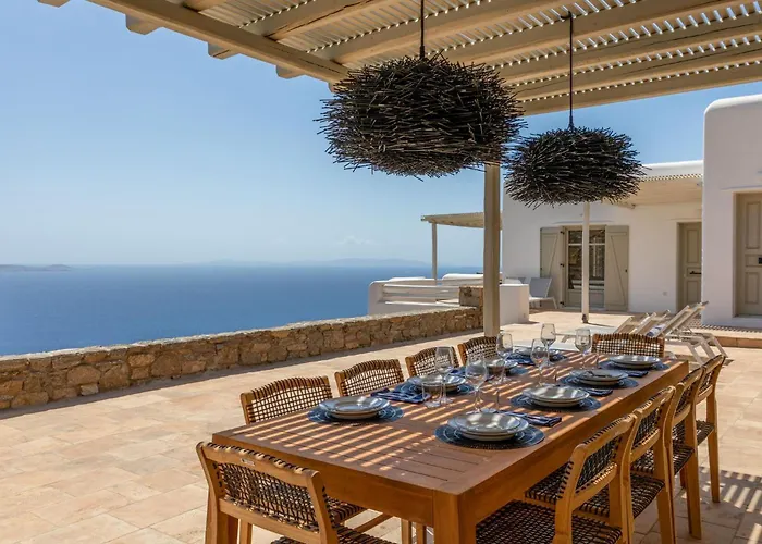 Renovated Luxury Oceanview With Pool In Mykonos