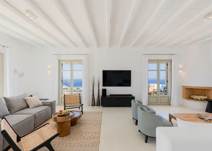 فيلة Renovated Luxury Oceanview With Pool In Mykonos Fanari (Mykonos)